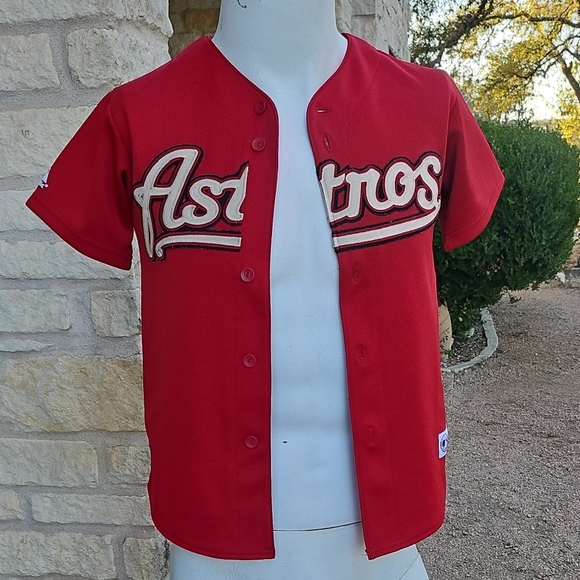 Majestic Other - Vintage Majestic Brick Red ASTROS Embroidered Baseball Jersey Size M